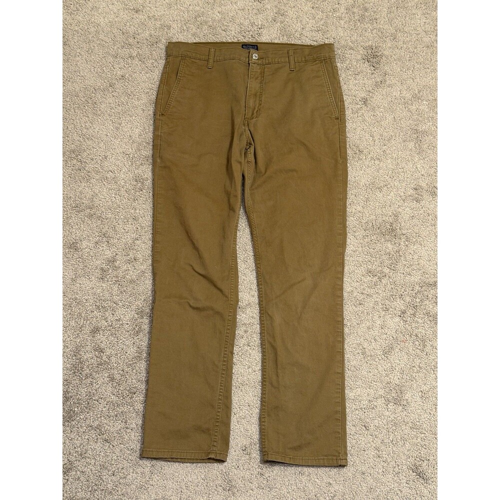 Levi Strauss & Co. Water Less Brown Chino Pants Regular Fit Straight 33